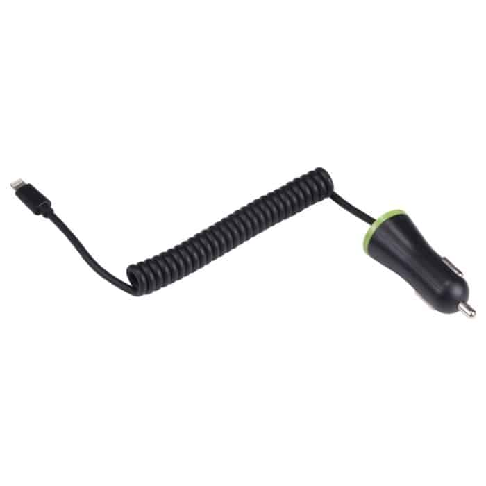 17W 3.4A Mini USB-Autoladegerät mit 8-poligem Federkabel – Bild 3