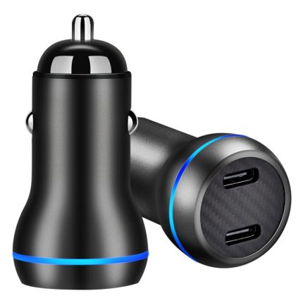 ACC-580 PD 40 W Dual-Typ-C-/USB-C-Anschlüsse Schnelllade-Autoladegerät, ACC-580