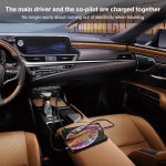 Ivon CC37 15W 3.1A Dual USB-Mini-Autokaratiker + 1M USB an USB-C / Typ-C Fast Lades Datenkabelsatz – Bild 5