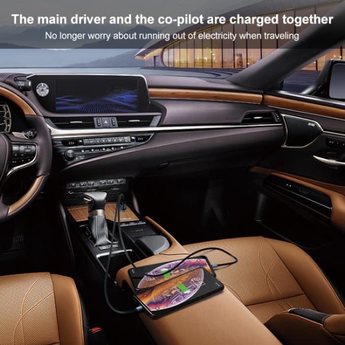 Ivon CC37 15W 3.1A Dual USB-Mini-Autokaratiker + 1m USB zum Micro USB-Fast-Ladendaten-Kabelsatz – Bild 5