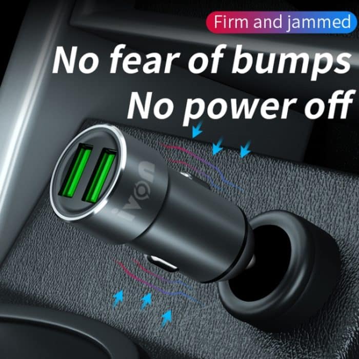 Ivon CC38 2.4A Dual USB-Autoladegerät + 1m USB bis 8 Pin Schnellladungsdatenkabelsatz – Bild 3