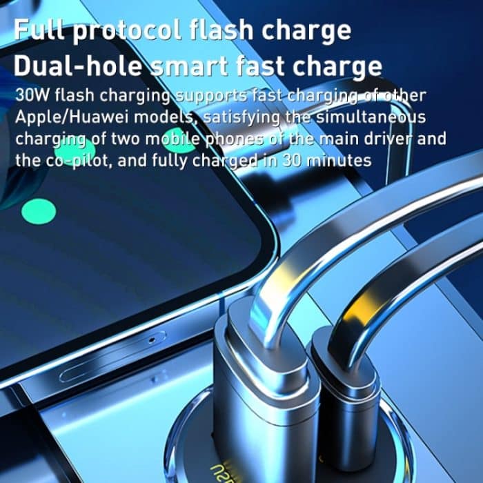 WK WP-C41 Vanguard Serie 30W USB + Typ-C Autoladegerät – Bild 2