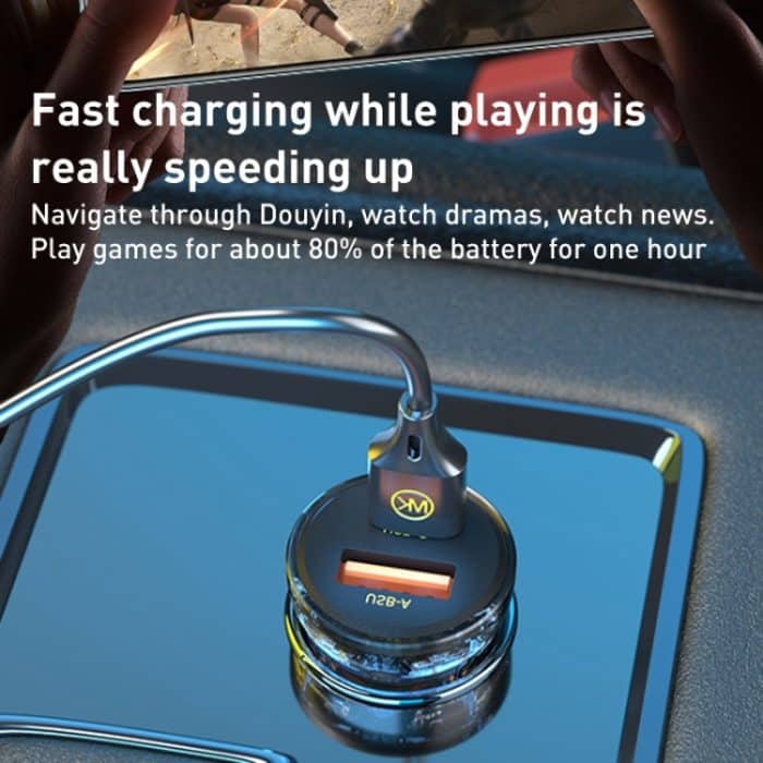 WK WP-C41 Vanguard Serie 30W USB + Typ-C Autoladegerät – Bild 3