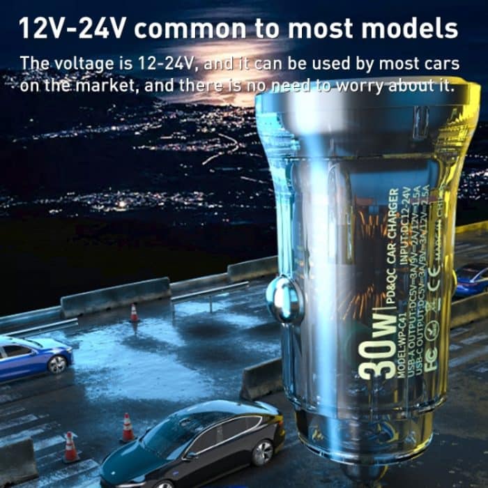 WK WP-C41 Vanguard Serie 30W USB + Typ-C Autoladegerät – Bild 6