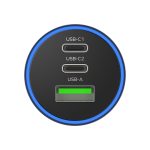 MOMAX UC17E 100 W USB-C / Typ-C x 2 + USB-Autoladegerät mit drei Anschlüssen – Bild 3