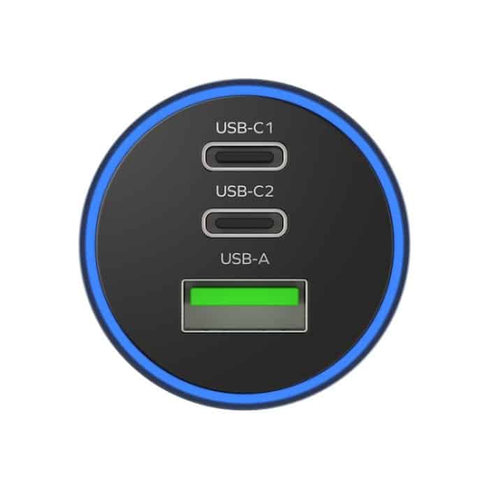 MOMAX UC17E 100 W USB-C / Typ-C x 2 + USB-Autoladegerät mit drei Anschlüssen – Bild 3