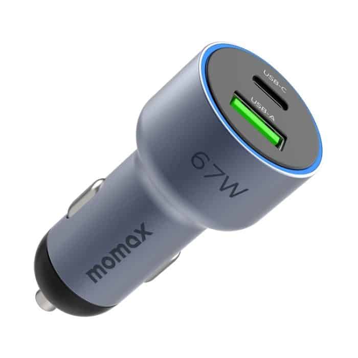 MOMAX UC16E 67W USB-C / Typ-C + USB-Autoladegerät mit zwei Anschlüssen – Bild 1