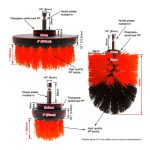 12 in 1 Stock Wandfenster Glasreinigung Entkalkeln Elektrische Bohrer Pinselkopfsatz, zufällige Farblieferung – Bild 6