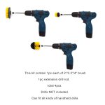 37 in 1 Stock Wandfenster Glasreinigung Entkalkeln Elektrische Bohrer Bürstenkopf Set – Bild 4