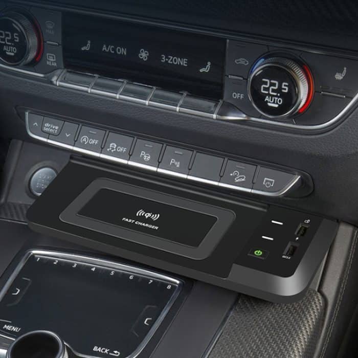 HFC-1051 CAR QI Standard Wireless Ladegerät 15W / 10W Schnellladung für Audi Q5L 2018-2022, linker Fahren – Bild 6