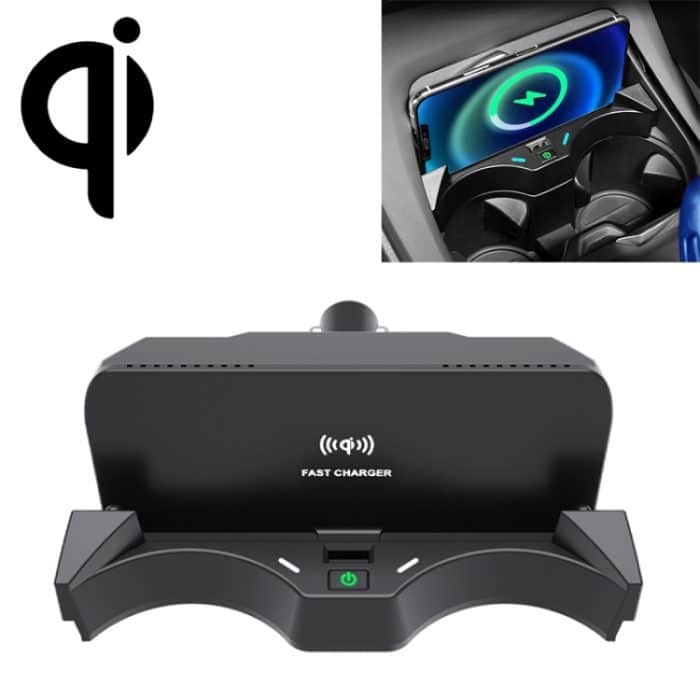 CRP5186.jpg HFC-1012 CAR QI Standard Wireless Ladegerät 10W Schnellladung für BMW X1 2016-2019, links fahren – Bild 1