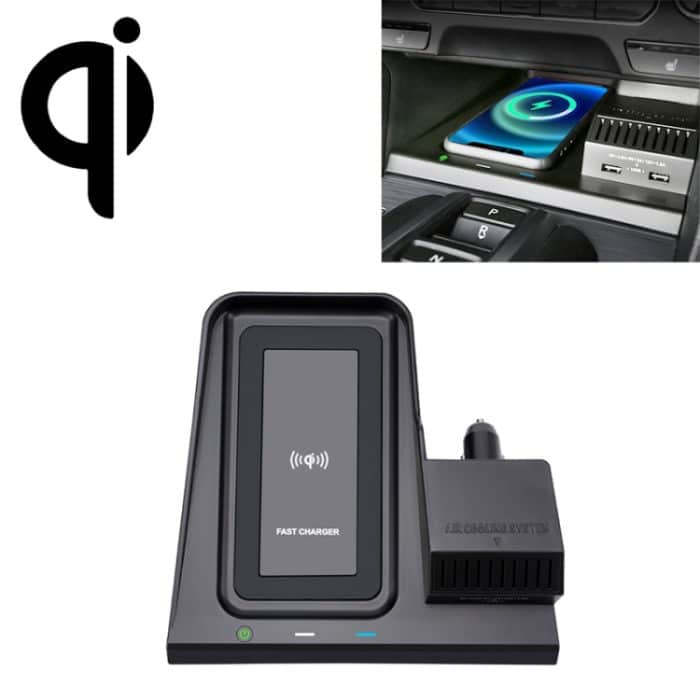 HFC-1002 CAR QI Standard Wireless Ladegerät 10W Schnelles Ladevorgang für Honda Avancier / URV 2017-2020, Links fahren – Bild 1