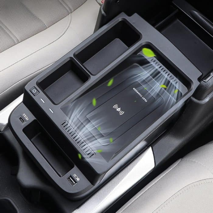 HFC-1003-01 CAR QI Standard Wireless Ladegerät 10W schnelles Ladevorgang für Honda CR-V 2017-2022, links und rechts Fahrt – Bild 6