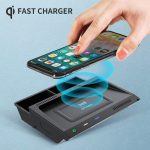 HFC-1032 CAR QI Standard Wireless Ladegerät 10W Schnellladung für Volkswagen Tayron 2019-2022, linker Fahren – Bild 3