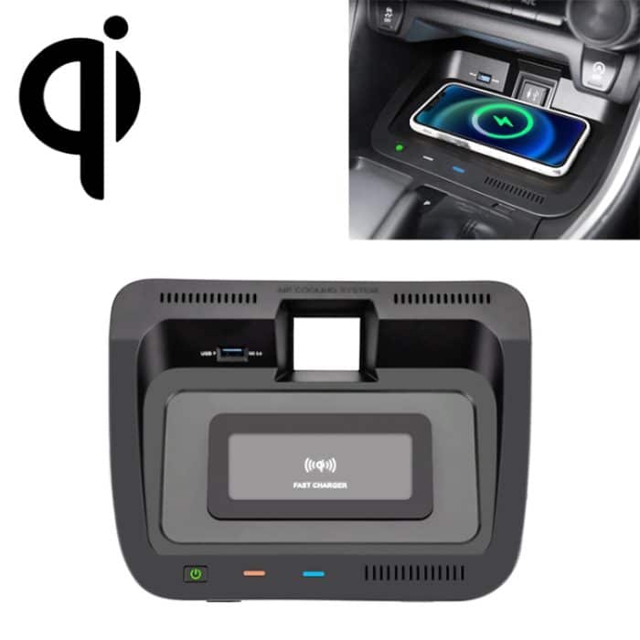 CRP5209.jpg HFC-1062 CAR QI Standard Wireless Ladegerät 10W Schnelles Ladevorgang für Toyota RAV4 2020-2021, links fahren – Bild 1