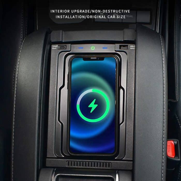 HFC-1065 CAR QI Standard Wireless Ladegerät 10W schnelles Ladevorgang für Toyota Highlander 2022, links und rechts Fahrt – Bild 7