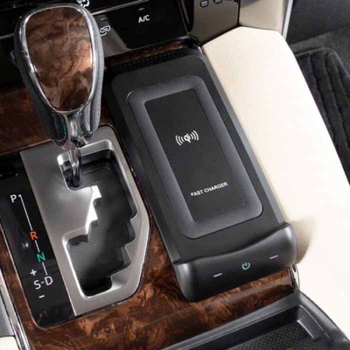 HFC-1063 CAR QI Standard Wireless Ladegerät 10W Schnelles Ladevorgang für Toyota Alphard 2015-2021, links fahren – Bild 6