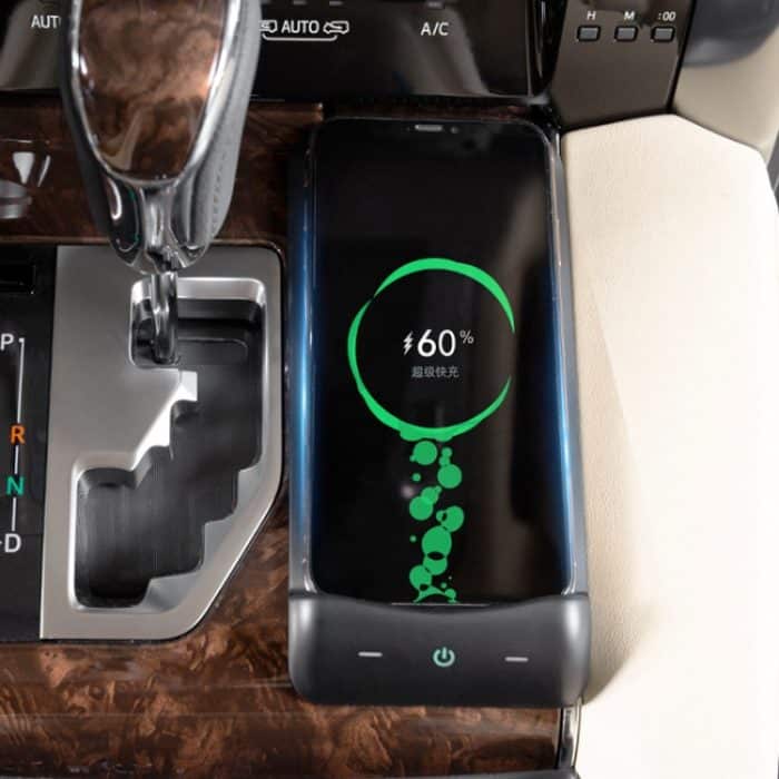 HFC-1063 CAR QI Standard Wireless Ladegerät 10W Schnelles Ladevorgang für Toyota Alphard 2015-2021, links fahren – Bild 7