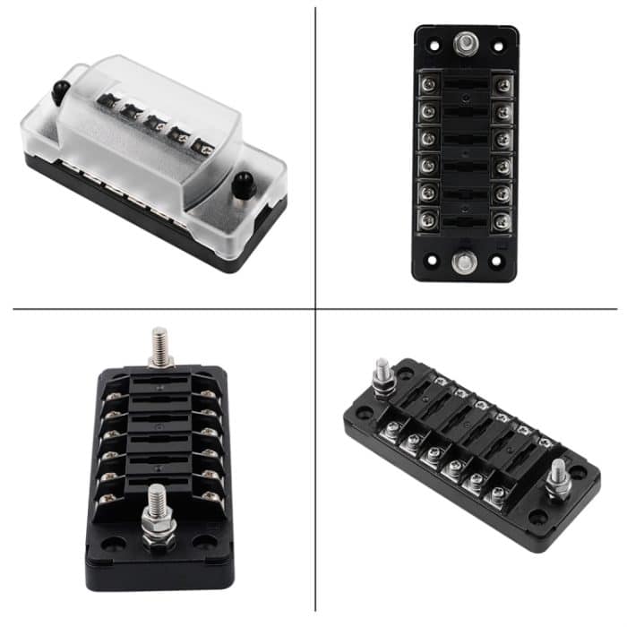 CS-978A1 FB1901 1 In 6 Out Independent Positive Negative Sicherungskasten ohne Sicherungsstück für Auto Car Truck Boat – Bild 2