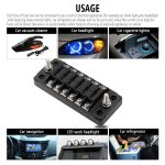 CS-979A1 FB1903 1 In 1 Out 6 Wege Keine Unterscheidung Positiv Negativ Sicherungskasten ohne Sicherung für Auto Car Truck Boat – Bild 6