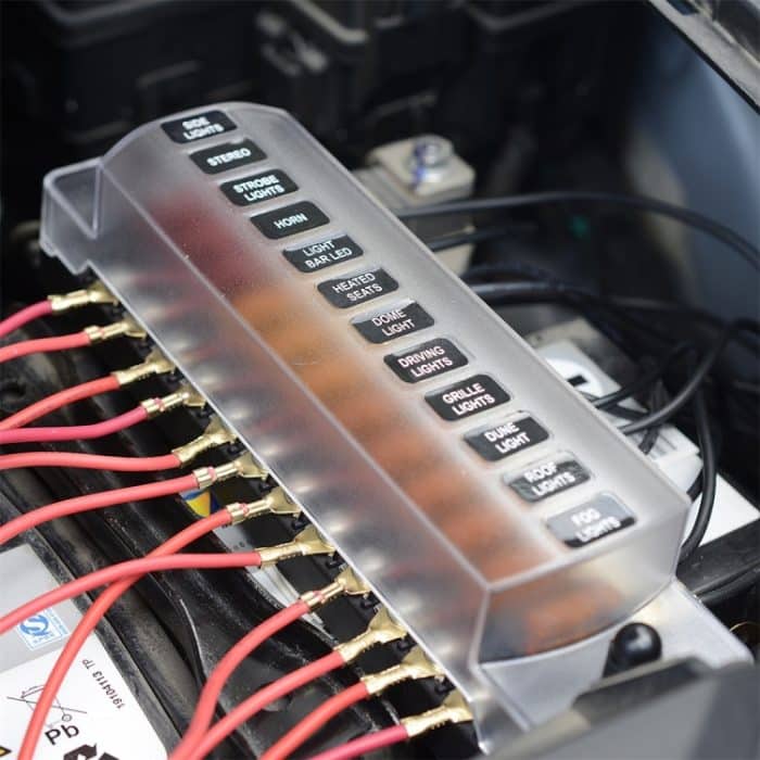 CS-979A2 FB1904 1 In 1 Out 12 Wege Keine Unterscheidung Positiv Negativ Sicherungskasten ohne Sicherung für Auto Car Truck Boat – Bild 8