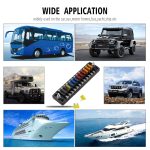 ZH-978A2 FB1902 1 In 12 Out 12 Ways Independent Positive Negative Sicherungskasten mit 24 Sicherungen für Auto Car Truck Boat – Bild 7