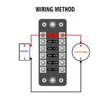 ZH-979A1 FB1903 1 In 1 Out 6 Wege Keine Unterscheidung Positiv Negativ Sicherungskasten mit 12 Sicherungen für Auto Car Truck Boat – Bild 5