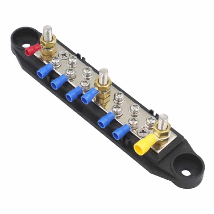 1 Paar 48 V 150 A M6 Stromverteilungsklemmenblock Batterie-Sammelschienen-Set mit Klemmenblock – Bild 5