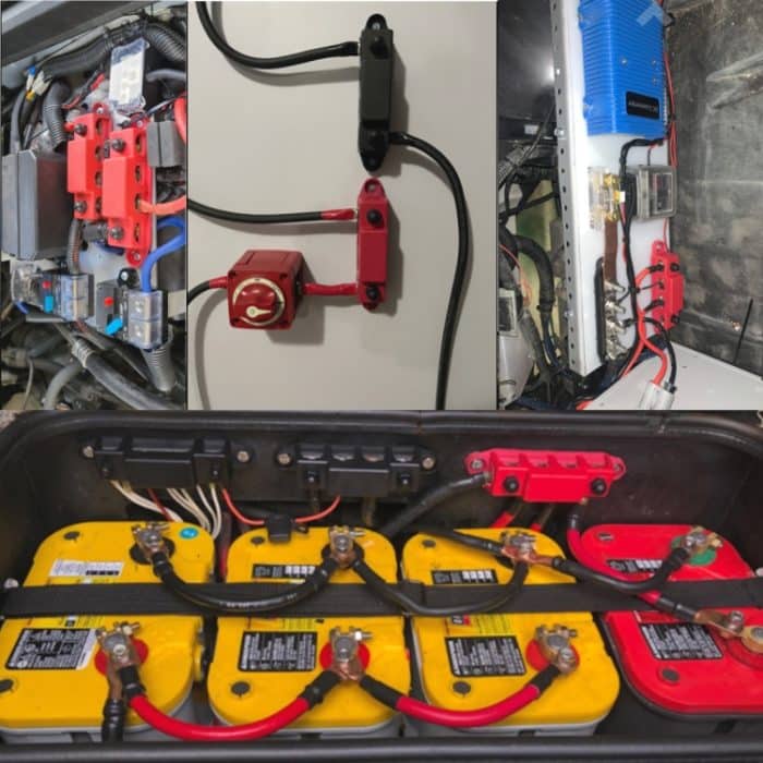 1 Paar 48 V 150 A M6 Stromverteilungsklemmenblock Batterie-Sammelschienen-Set mit Klemmenblock – Bild 7