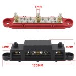1 Paar 48 V 150 A M6 Stromverteilungsklemmenblock Batterie-Sammelschienen-Set – Bild 3