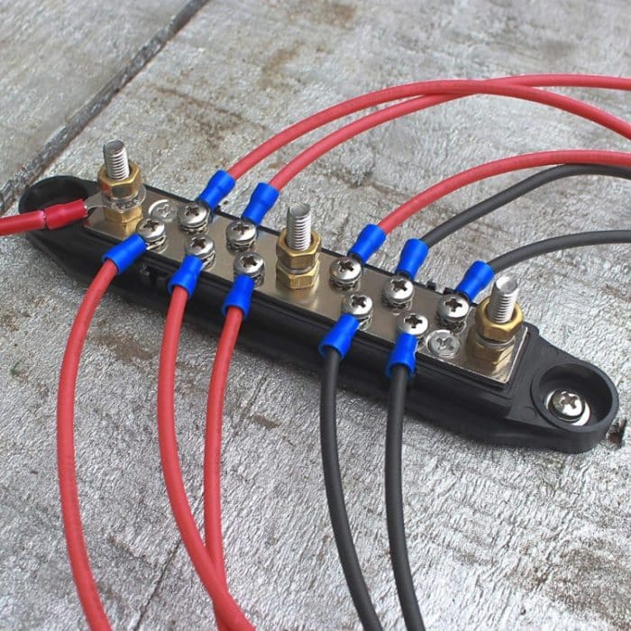 1 Paar 48 V 150 A M6 Stromverteilungsklemmenblock Batterie-Sammelschienen-Set – Bild 6