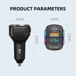 K4 Car 3 in 1 PD + USB Dual Port Schnellladegerät mit Federdatenkabel – Bild 3
