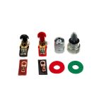 1 Paar Autobatteriekabel-Klemmenklemmen Anschlüsse Batterieclip-Verkabelung mit Schutzreinigung – Bild 2