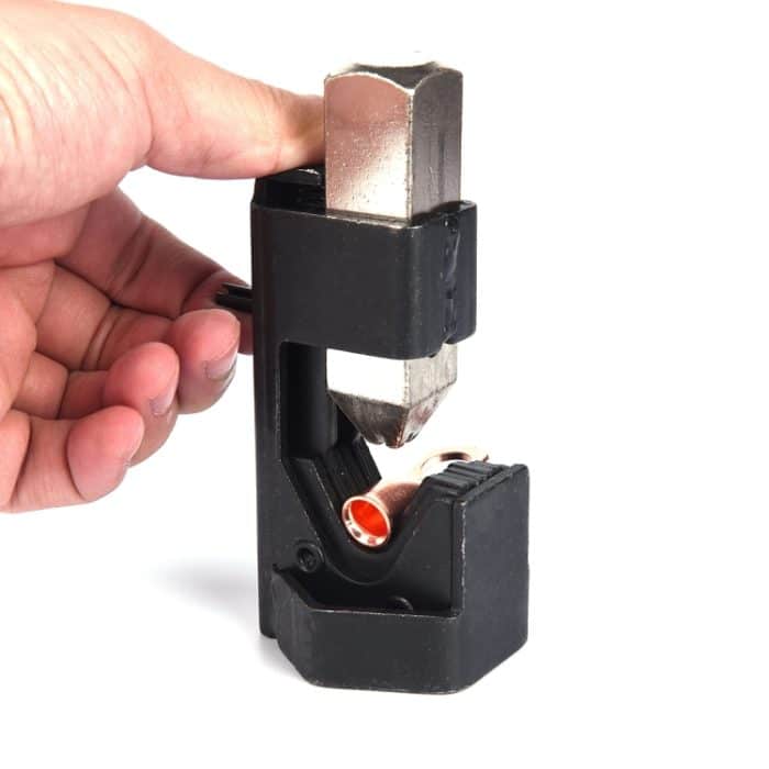Autobatterie Kabel Hammer Crimper Hammerzange Crimper Werkzeugzange mit T2 Kupfer 6 x 3/8 Hochleistungskaltgepresste Drahtklemmen – Bild 3
