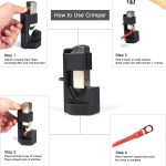 Autobatterie Kabel Hammer Crimper Hammerzange Crimper Werkzeugzange mit T2 Kupfer 8 x 5/16 Hochleistungskaltgepresste Drahtklemmen – Bild 7