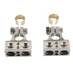 2 PCS-Plus- und -Negativ-Auto-Metall-Batterieanschlüsse Klemmen Klemmen Clips mit Kits