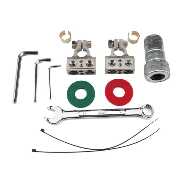2 PCS-Plus- und -Negativ-Auto-Metall-Batterieanschlüsse Klemmen Klemmen Clips mit Kits – Bild 6