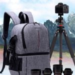 Multifunktionaler wasserdichter Nylon-Schulterrucksack, gepolsterte, stoßfeste Kameratasche für Nikon Canon DSLR-Kameras – Bild 14