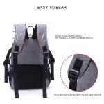 Multifunktionaler wasserdichter Nylon-Schulterrucksack, gepolsterte, stoßfeste Kameratasche für Nikon Canon DSLR-Kameras – Bild 7