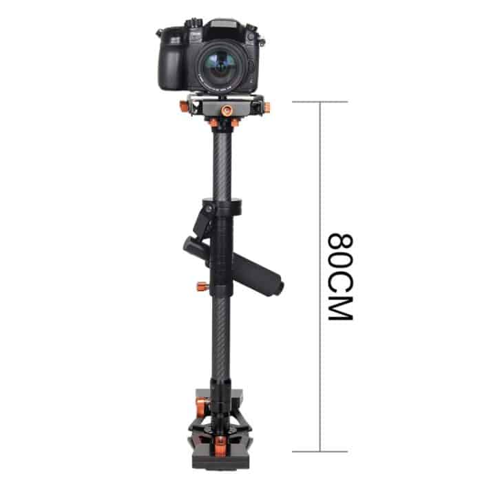 YELANGU S800 Professional 47-80 cm maximale Belastung 5 kg Kohlefaser-Handstabilisator Steadicam Solo für digitale DSLR- und DV-Video- und andere Kameras – Bild 2