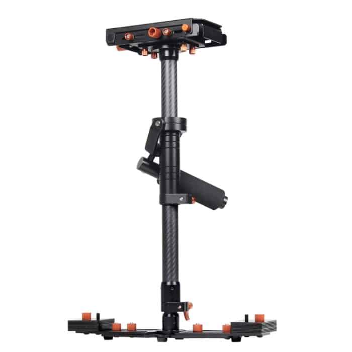YELANGU S800 Professional 47-80 cm maximale Belastung 5 kg Kohlefaser-Handstabilisator Steadicam Solo für digitale DSLR- und DV-Video- und andere Kameras – Bild 3