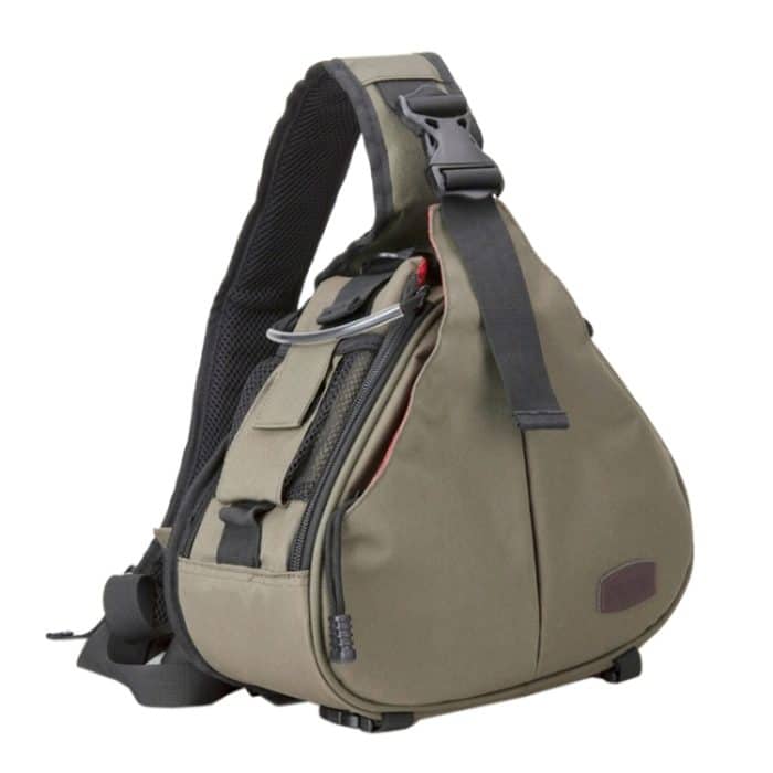 CADEN Dreiecksform Tscope Sling Schulter Kreuz Digitalkamera Taschen Tasche Weiche Tasche mit Regenschutz für Canon Nikon Sony K1, Größe: 36 * 31 * 15 cm – Bild 4