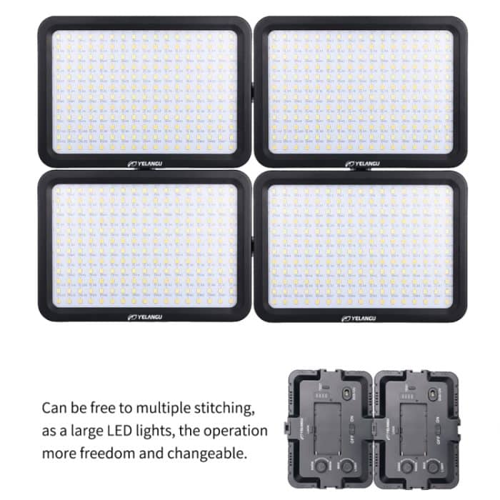 YELANGU YLG0504B 204 LEDs 1000LM 3300-5600K Kein polar dimmbares Studiolicht Video- und Fotolicht für Canon-, Nikon- und DSLR-Kameras – Bild 11