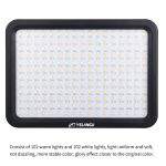 YELANGU YLG0504B 204 LEDs 1000LM 3300-5600K Kein polar dimmbares Studiolicht Video- und Fotolicht für Canon-, Nikon- und DSLR-Kameras – Bild 12