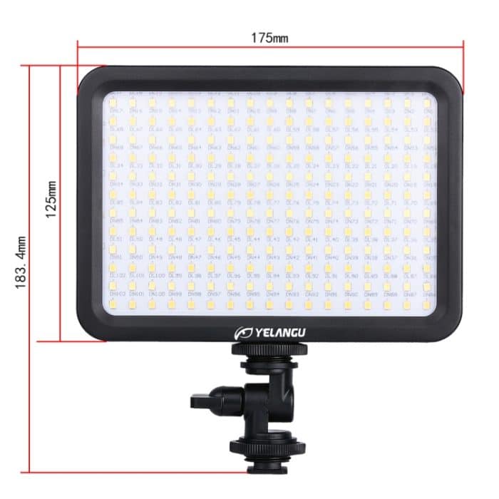 YELANGU YLG0504B 204 LEDs 1000LM 3300-5600K Kein polar dimmbares Studiolicht Video- und Fotolicht für Canon-, Nikon- und DSLR-Kameras – Bild 7