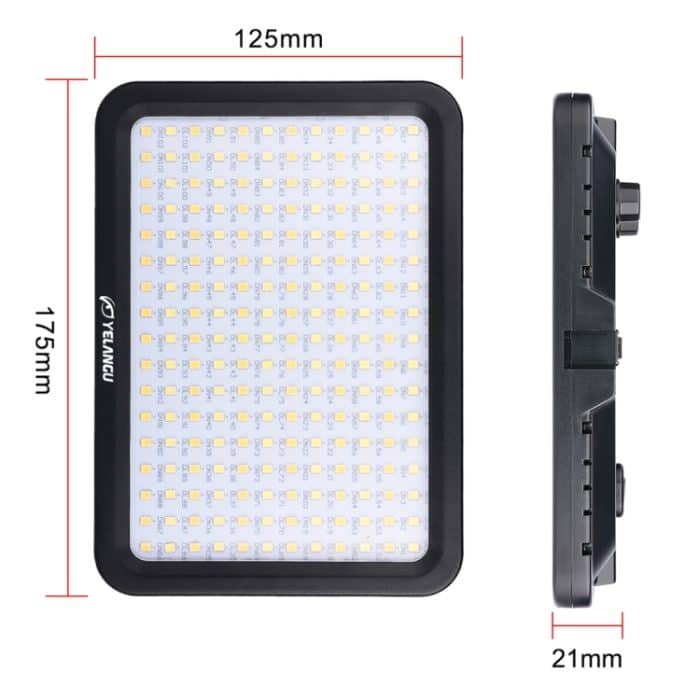 YELANGU YLG0504B 204 LEDs 1000LM 3300-5600K Kein polar dimmbares Studiolicht Video- und Fotolicht für Canon-, Nikon- und DSLR-Kameras – Bild 8