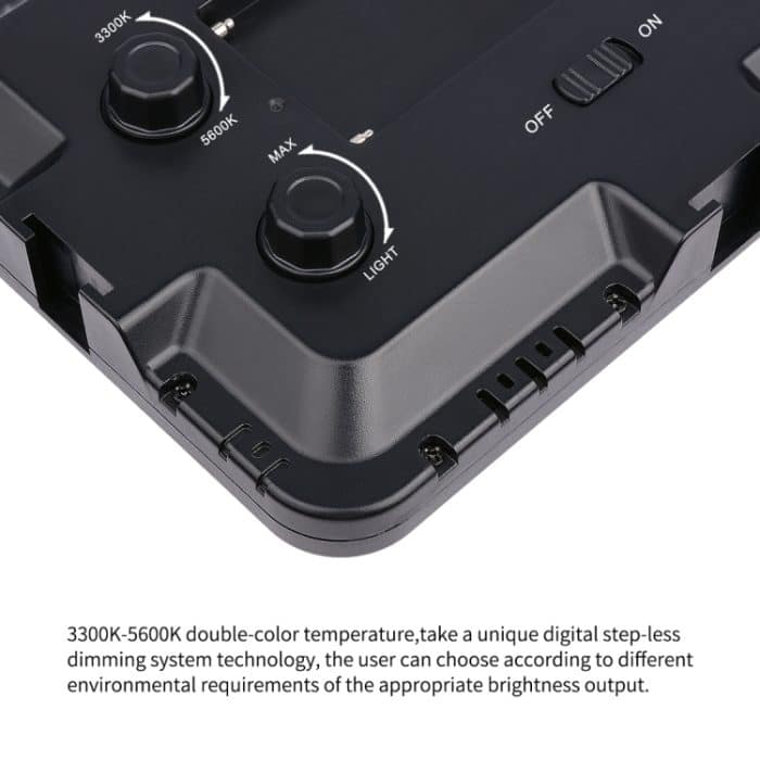 YELANGU YLG0504B 204 LEDs 1000LM 3300-5600K Kein polar dimmbares Studiolicht Video- und Fotolicht für Canon-, Nikon- und DSLR-Kameras – Bild 10