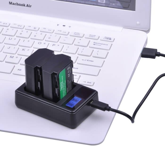 Zweikanaliges digitales LCD-Display-Ladegerät mit USB-Anschluss für Sony NP-FZ100-Akku, kompatibel mit Sony A9 (ILCE-9) – Bild 8