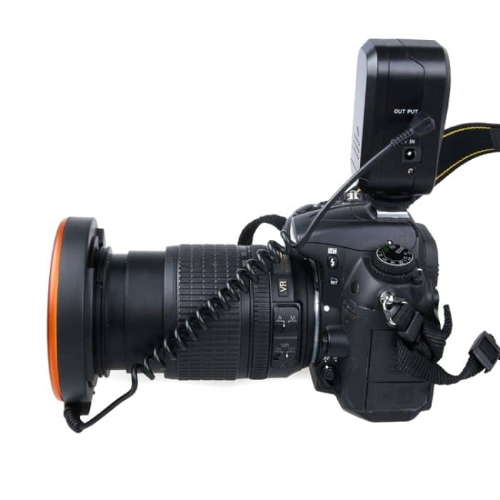 Rundes LED-Blitzlicht mit 48 LED-Leuchten und 6 Adapterringen (49 mm/52 mm/55 mm/58 mm/62 mm/67 mm) für Makroobjektive – Bild 3