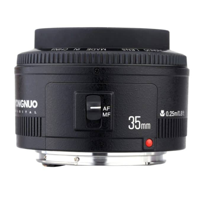 YONGNUO YN35MM F2C 1:2 AF/MF Weitwinkel-Fest-/Prime-Autofokusobjektiv für Canon EOS EF-Objektiv, YN35MM F2C – Bild 4